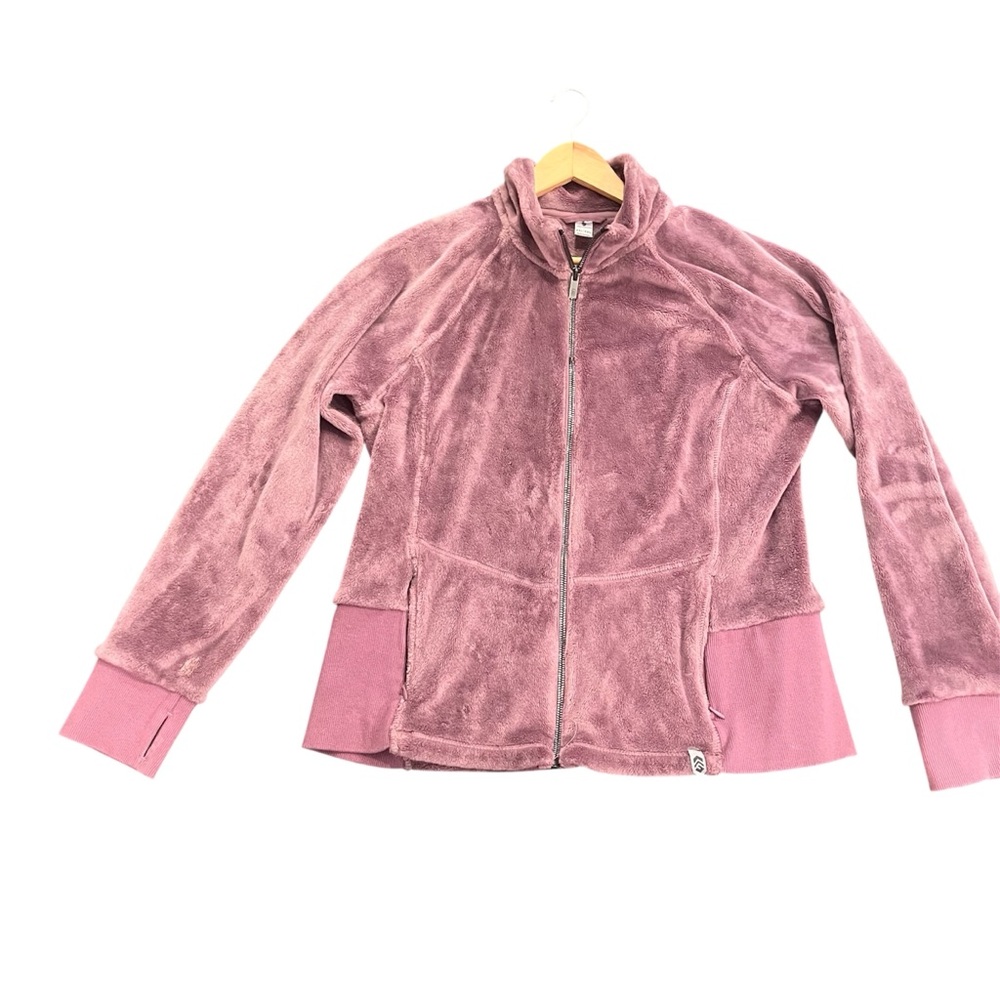 Free Country Butter Pile Fleece Jacket Womens XXL Purple Faded Plum